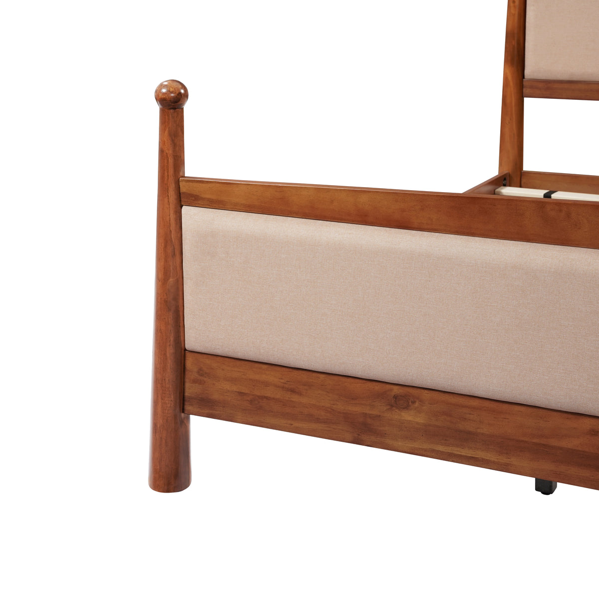 King Size Upholstered Platform Bed Frame