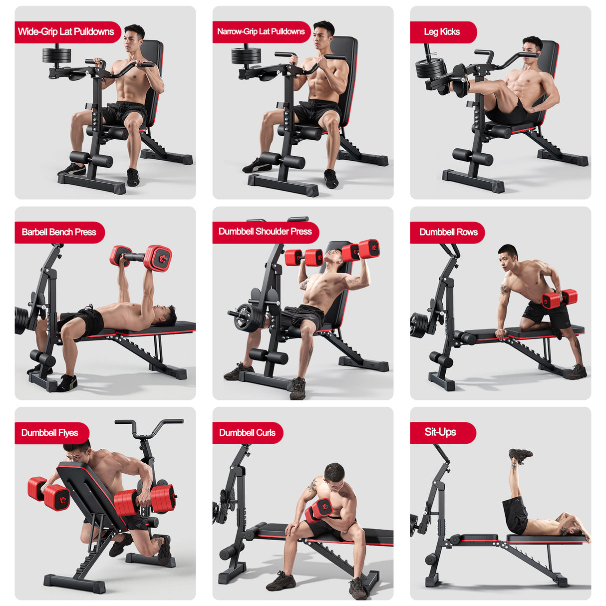 Multi-Functional Adjustable Weight Bench