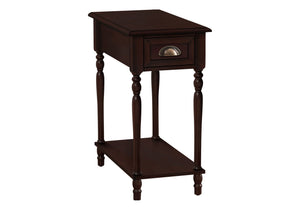 Accent Side Table, 2 Tier, Storage Drawer, Stylish Traditional Design - Best Buy Furniture