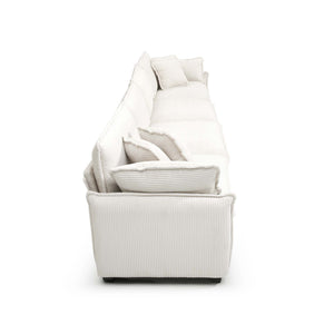 Family Sofa Set: Deep Seat Sofa in Elegant Beige