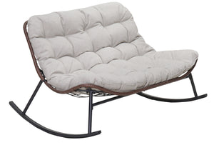 Double Wide Rocking Papasan Chair