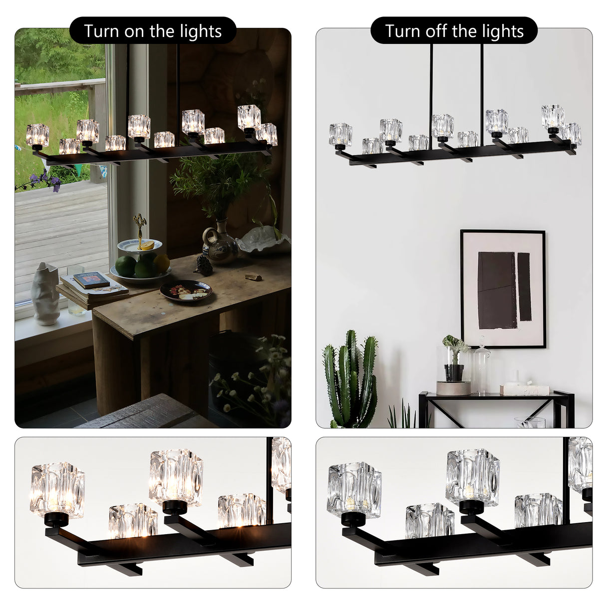 10-Light Chandelier for Dining Room