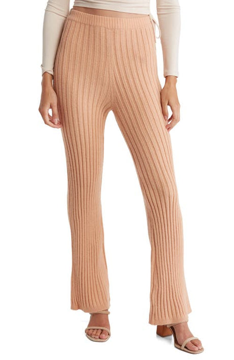 Wayf Women's Sawyer Knit Pant - Peach