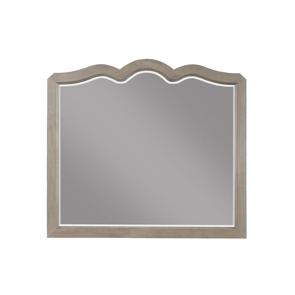 Scallop Shaped Mirror - White Poplar