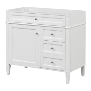 Bathroom Vanity With 2 Drawers And Tip-Out Drawer, Storage Cabinet