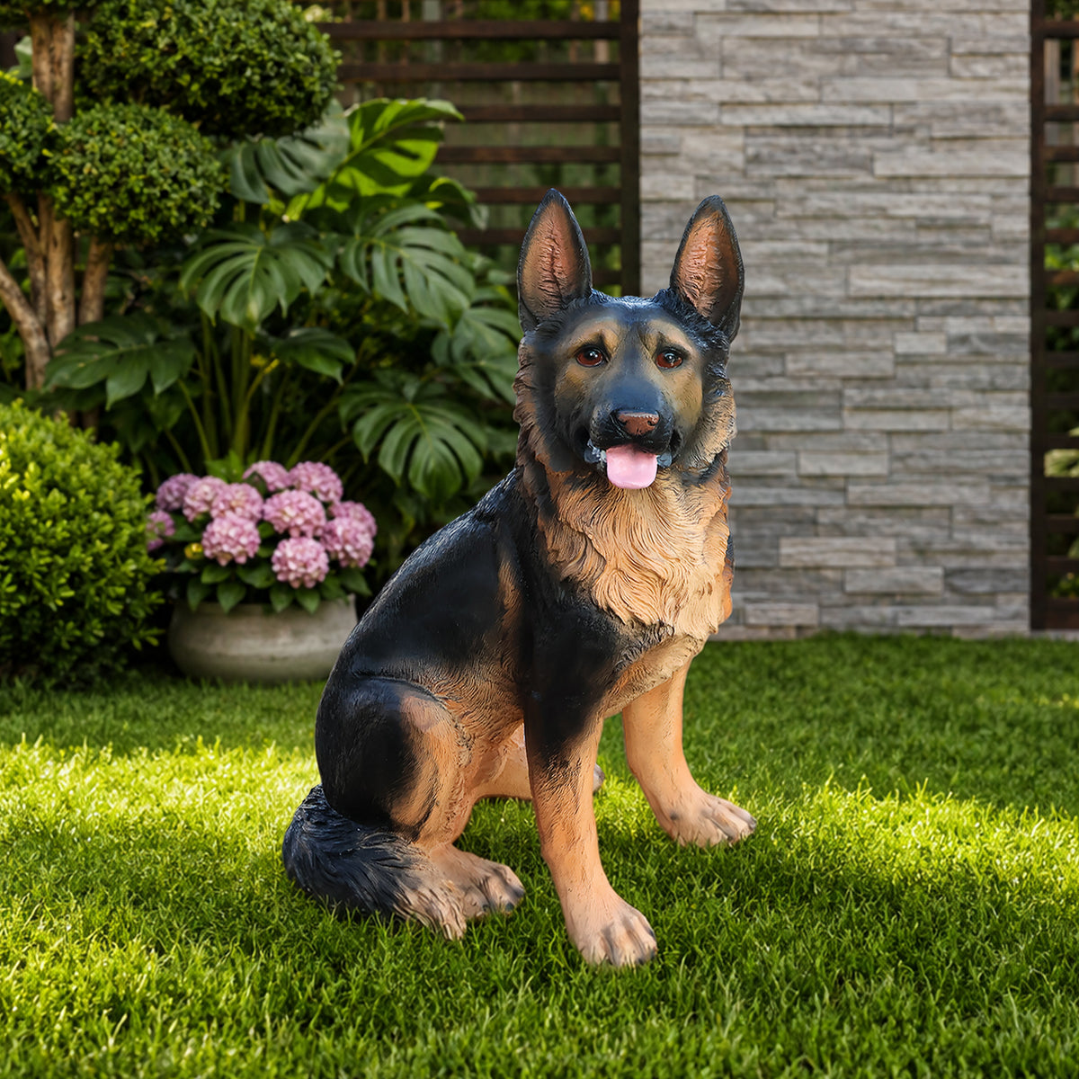 Outdoor Dog Statues German Shepherd Dog Statue for Garden