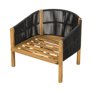 Grotta Outdoor Wood Club Chair