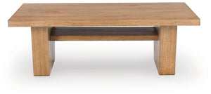 Kristiland - Rectangular Cocktail Table - Light Brown - Best Buy Furniture