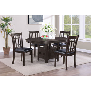 Illkirch - Oval Extension Leaf Dining Table With Expandable Surface - Espresso