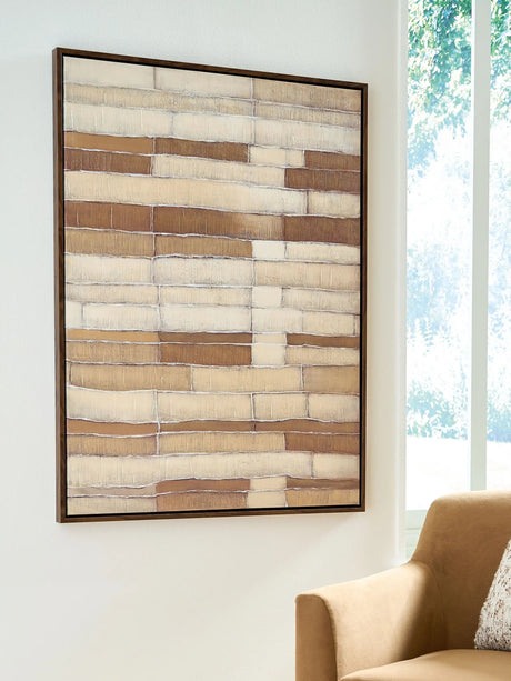 Kalanmore - Wall Art - Brown / Tan / White - Best Buy Furniture