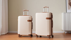4 Piece Luggage Suitcase Set, Hard Shell Lightweight Expandable Travel Luggage With 4 Packing Cubes