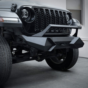 X Style Front Bumper with Winch Plate Compatible with Wrangler JK (2007-2017)