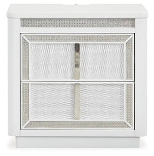 Chalanna - Two Drawer Night Stand - White - Best Buy Furniture