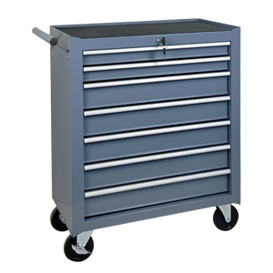 Multifunctional Rolling Tool Chest with 7 Drawers