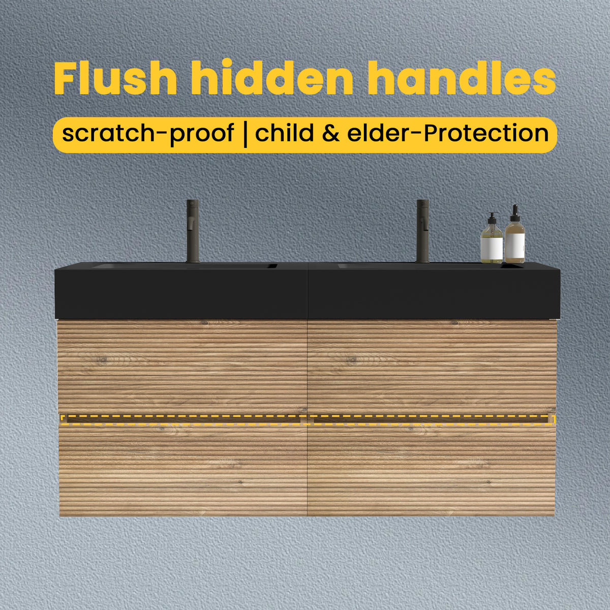 Grace 48'' (24inch*2) Rough Bathroom Vanity