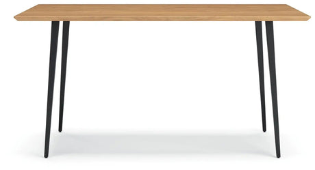 Gretlynn - Rectangular Dining Room Table - Black / Natural - Best Buy Furniture