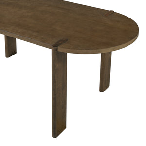 Modern Wooden Dining Table for 4 to 6 People, 71" Large