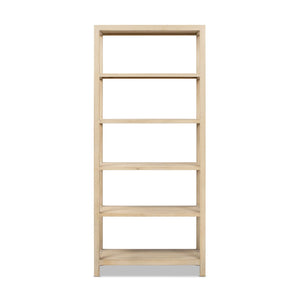Ellis - 5 Shelf Open Frame Bookcase - Natural