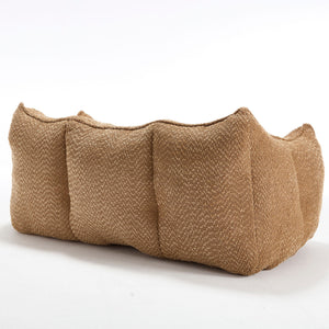 Comfortable Dual Beanbag Chair With High Resilience Foam Core For 2 People