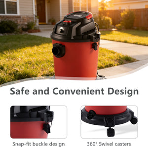 Wet Dry Vac, 5 Gallon, 4.3 Peak HP