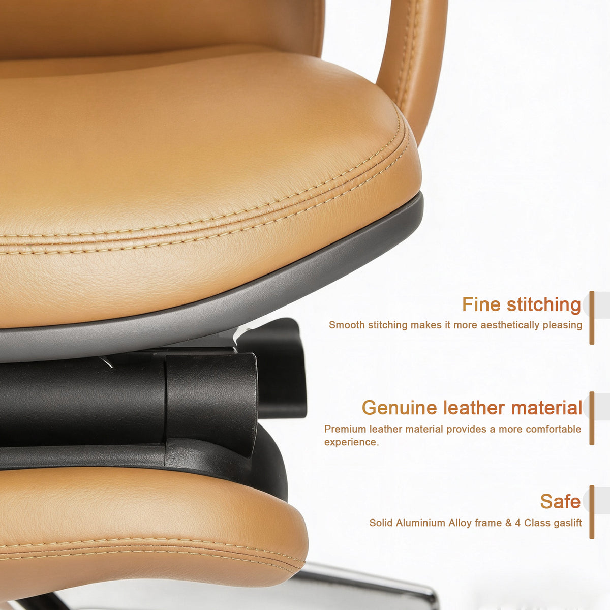 Ergonomic Leather Executive Office Chair