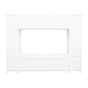 Wall Unit Modern Entertainment Center With Glass Doors