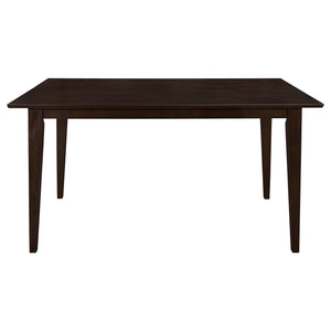 Gianna - 5 Piece Rectangular Dining Set With Table Upholstered Chairs - Cappuccino