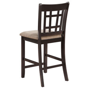 Lattice Back Counter Height Stools (Set of 2)