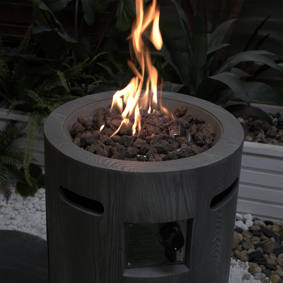 32000 BTU Round Outdoor Gas Fire Pit