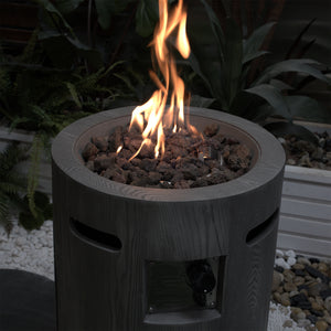 32000 BTU Round Outdoor Gas Fire Pit