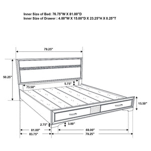 Storage Platform Bed 2 Drawer