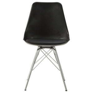 Padded Dining Chair (Set of 2) - Black