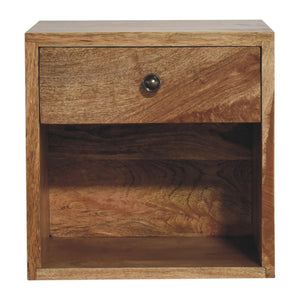 Solid Wood Floating Mini Classic Bedside Table