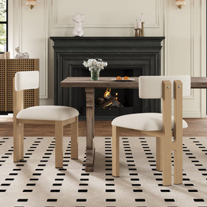 Modern Upholstered Armless Dining Chairs With Metal Legs - Best Buy Furniture