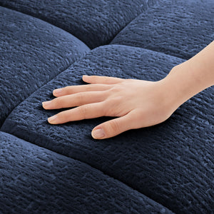 Modern Sofa & Pillows, Textured Cover, High Rebound Cushions