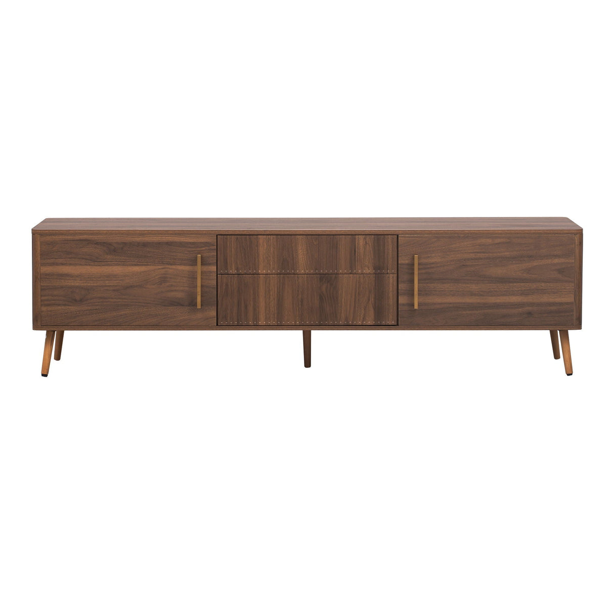 TV Stand With 2 Drawers For TVs Up To 80" - Walnut