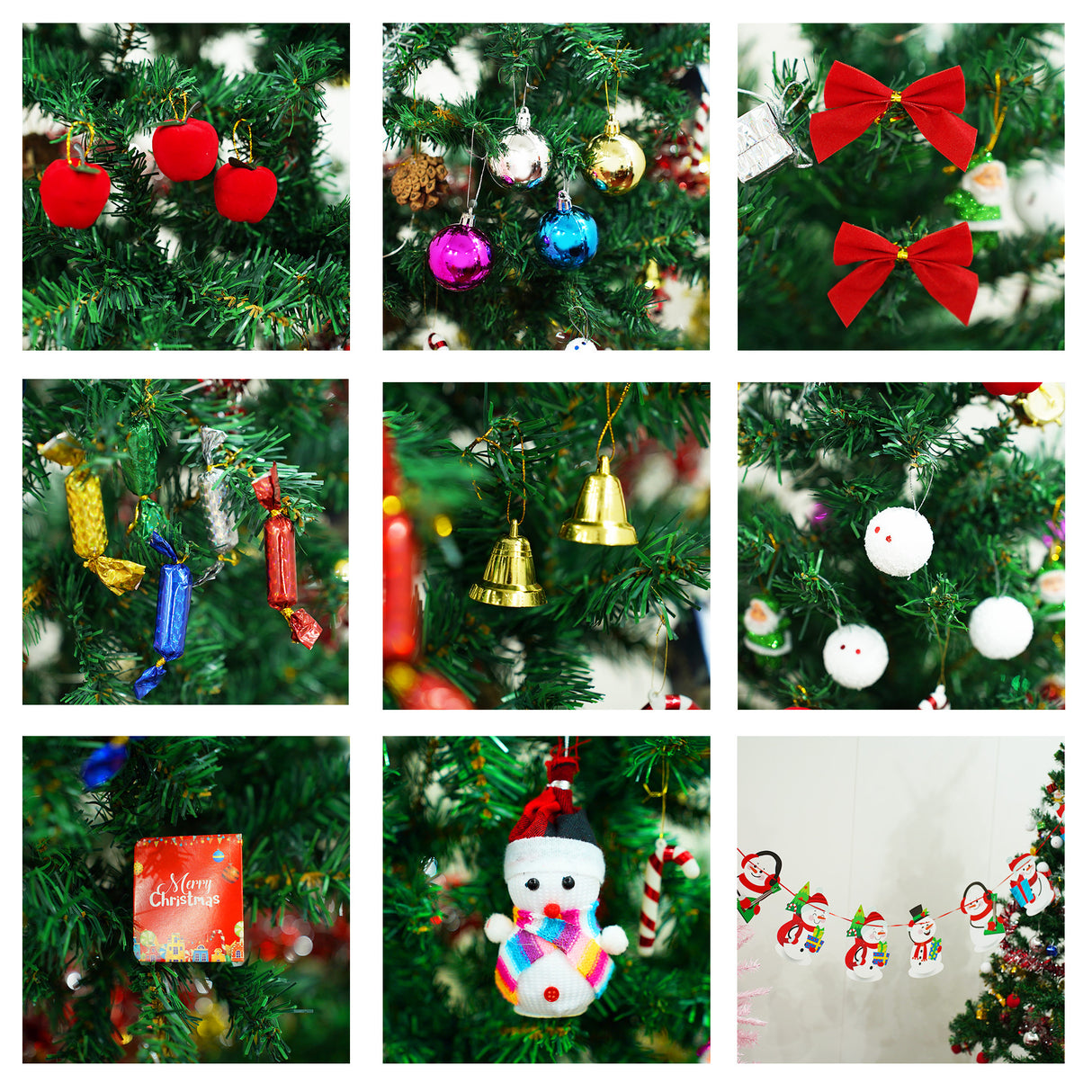 6ft Artificial Christmas Tree with LED Energy-Saving Lights