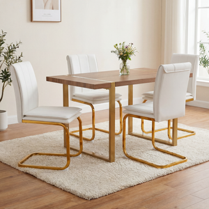 Modern Dining Chairs Set of 4, PU Leather