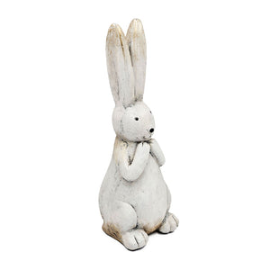7.5x7x20" Textured Bunny Figurine