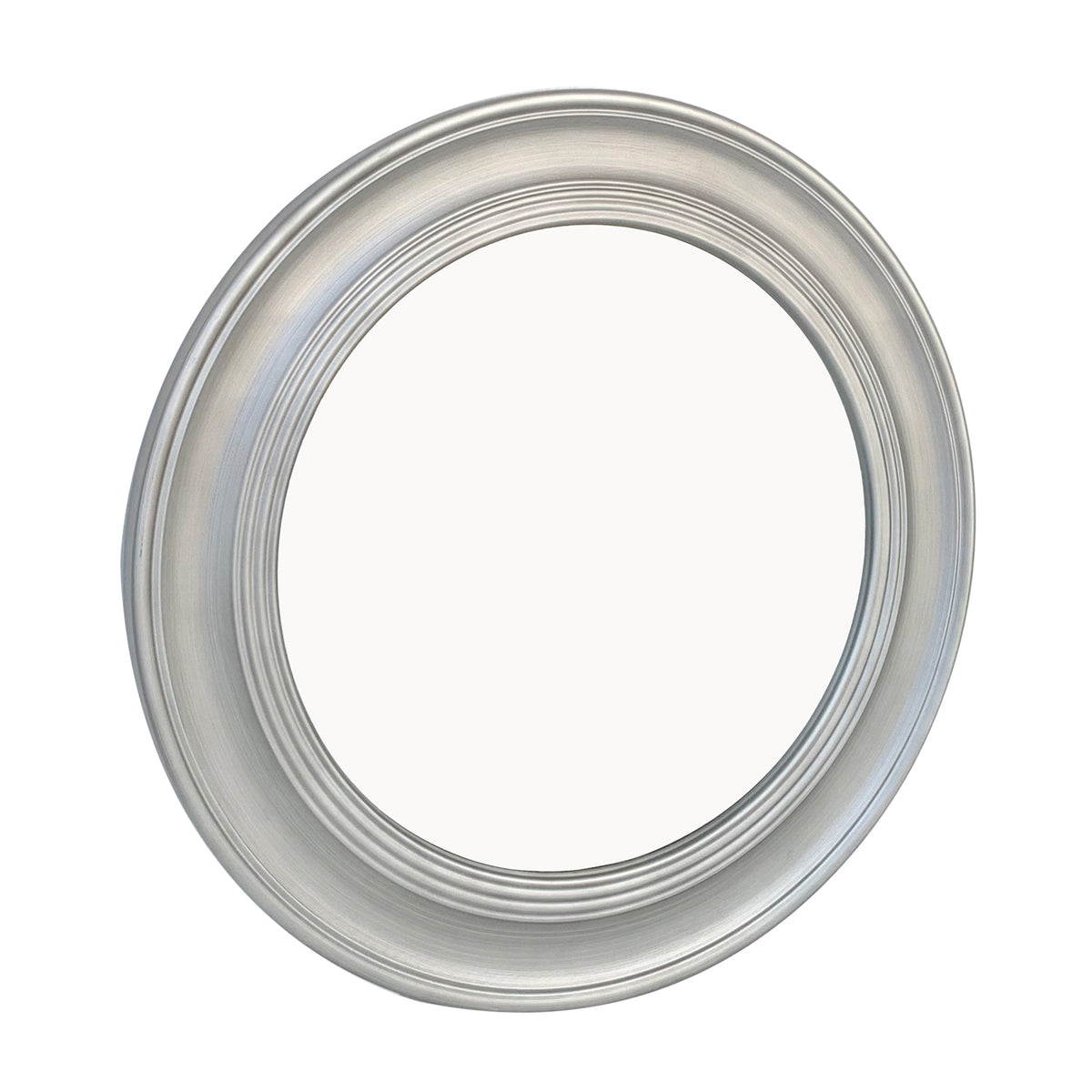 Vintage Round Wall Mirror, Brushed