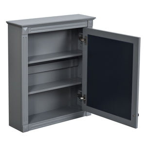 Wall Mounted Bathroom Storage Cabinet With Mirror, Medicine Cabinet With Height Adjustable Shelf