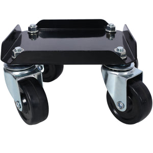 Heavy Duty Snowmobile Dolly With V Slide And Swivel Casters Steel, 1500Lbs Capacity