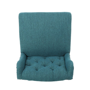 Vienna - Contemporary Fabric Tufted Wingback Counter Stools (Set of 2)