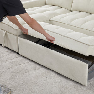 71.3" Reclining Sofa Bed with USB Ports