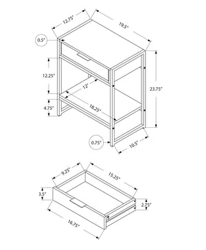 Accent Side Table, Storage Drawer, Spacious Tabletop - Best Buy Furniture