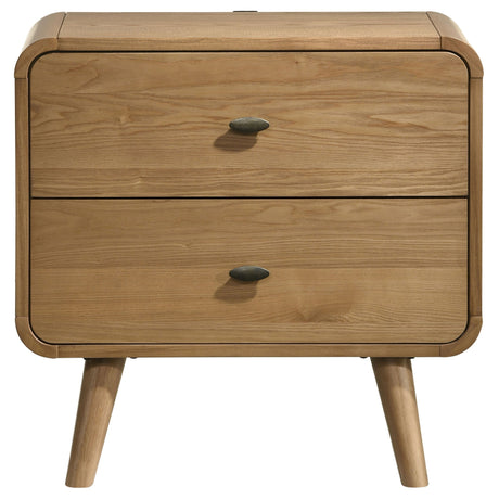 Winston - 2 Drawer Nightstand - Ash Brown