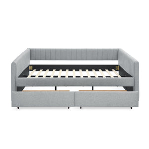 Upholstered Queen Daybed With 2 Drawers