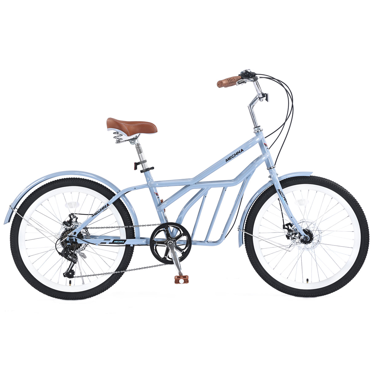 6 Speed Steel Frame 24 Inch Commuter Bike