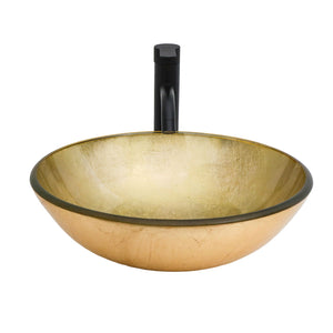 Vessel Sink With Faucet And Pop-Up Drain
