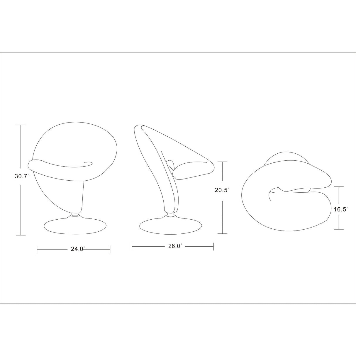 Curl - Swivel Lounge Chair